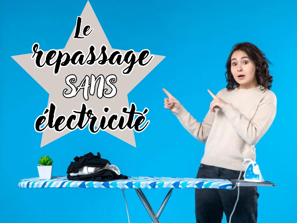 Le repassage sans électricité