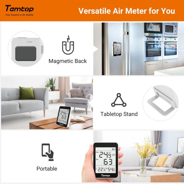 Moniteur de température et d'humidité de l'air TEMTOP Détails