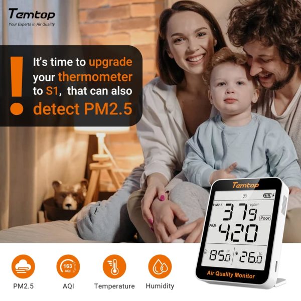 Moniteur de température et d'humidité de l'air TEMTOP Fonctionnement