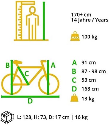 Vélo Urbain - Bikestar Dimensions